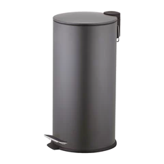 Basurero 27 L Acero Gris