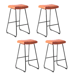 Pack de 4 Pisos de Bar Acolchados Taburetes Café