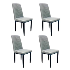 Pack 4 Silla Comedor Serenova Gris