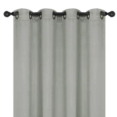 Cortina Blackout con Ojales 137x220 cm Gris