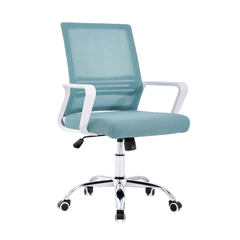 Silla de Oficina de Malla Reposabrazos Gris