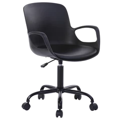Silla de Oficina Diseño Apoya Brazos - Negro