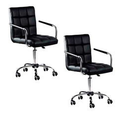 Pack 2 Sillas de Oficina Camelot Negro