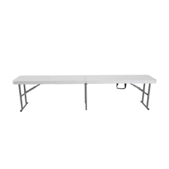 Banca Plegable Tipo Maleta 43x30x183cm Blanco