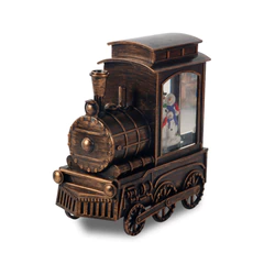 Tren Navidad con Luz Bronce