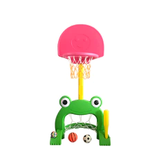 Ranita Infantil con Aro de Básquetbol y Arco Verde