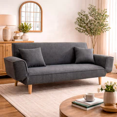 Sofá Cama Helena 78x190x95 cm Gris
