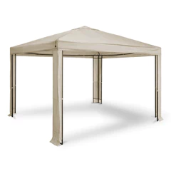 Toldo Pergola 3x3m Poliéster estructura metalica Beige