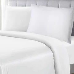 Juego de Sábanas de Microfibra King Size Blanco