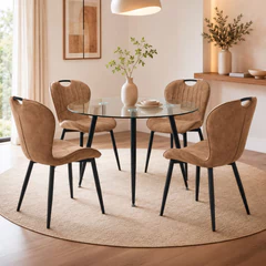Pack 4 Sillas Comedor Presto Café