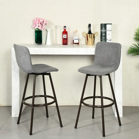 Pack 2 Piso de Bar Brickman Gris