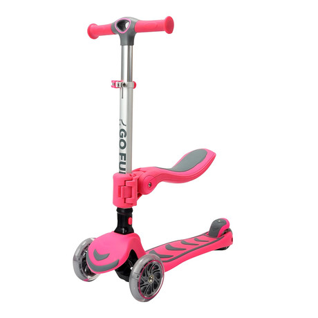Scooter infantil 2N1 GoFun Rosado