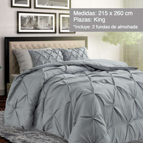Cobertor Amanda King Gris