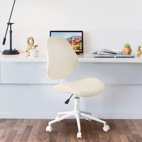 Silla de Escritorio con Altura Ajustable Beige