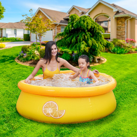 Piscina Inflable Infantil Forma de Naranja 457Lts 41cmx150cmx150cm