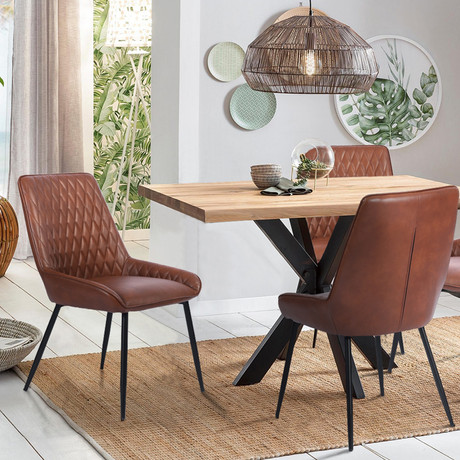 Pack 2 Sillas de Comedor Breton Café