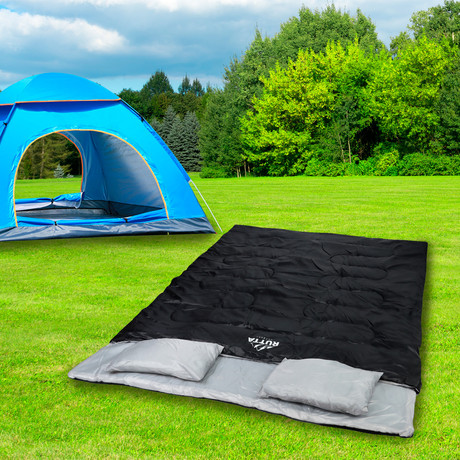 Saco De Dormir 2 Personas 300 Grs  Negro