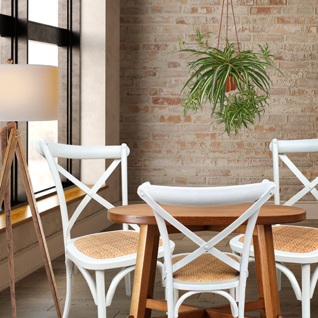 Pack 2 Sillas de Comedor Retro Blanco
