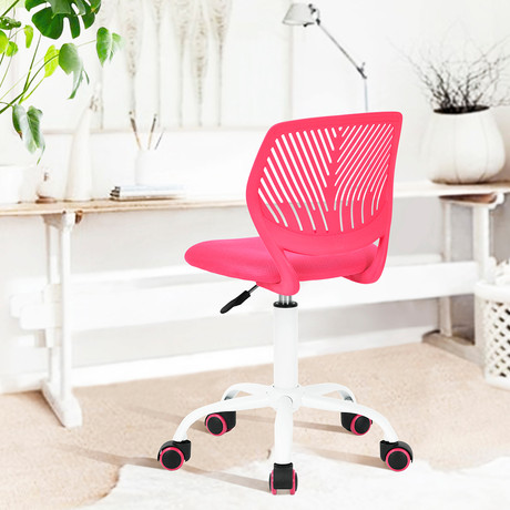 Silla Oficina PP Altura Ajustable Rosado
