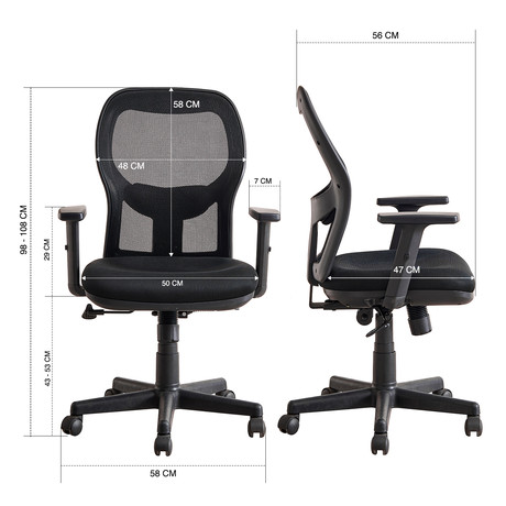 Silla de Oficina Form Elite - Negro