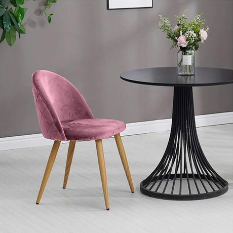 Pack 4 - Silla Terciopelo Vintage Rosa