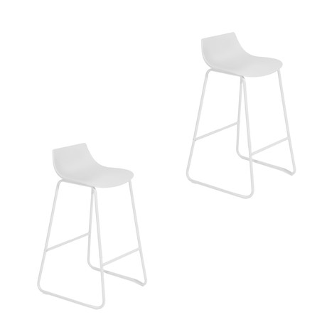 Pack 2 Sillas de Bar Vegas Blanco