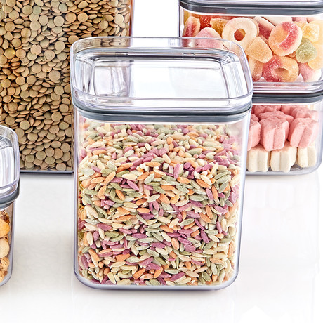 Canister Contenedor Hermético 1 Lt Square Crystal