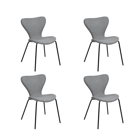 Pack 4 Sillas Comedor Sicodelia Gris