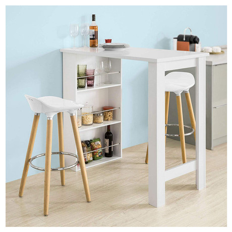 Pack 2 - Piso De Bar Taburete Jasmine Abs - Blanco