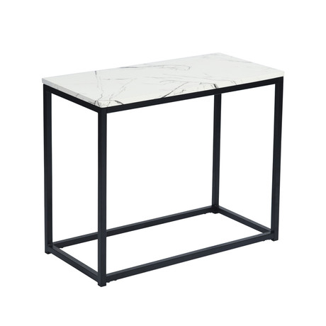 Mesa Lateral Marmoleado Negro