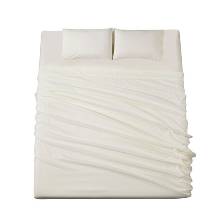 Sábanas de Microfibra Ellie King Blanco
