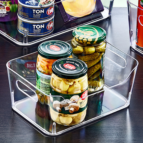 Organizador 3 Lt Clear Handle Transparente