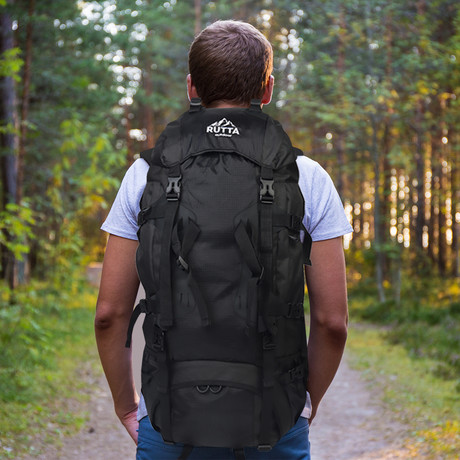 Mochila Camping 80L Negro