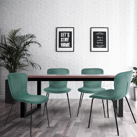 Pack 4 Sillas de Comedor Citrino Verde