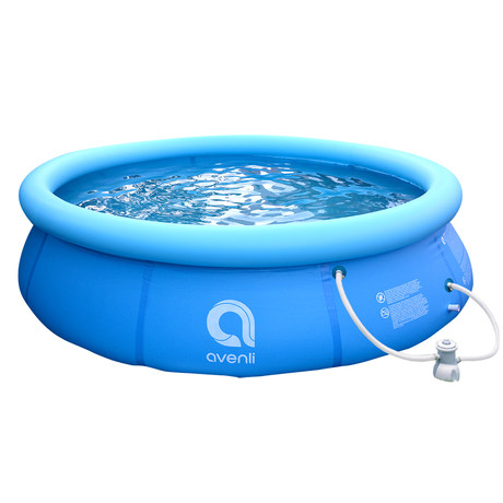 Piscina Inflable con Filtro 2074L 63x240cm Celeste