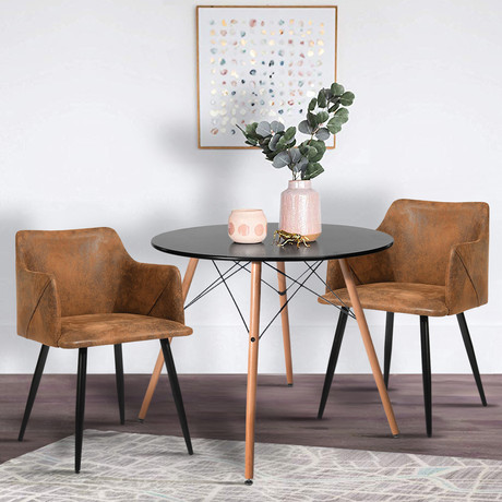 Comedor 2P Eames 80X74 + Sillas Elena