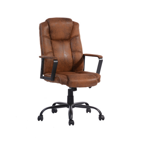 Silla de Oficina Vintage Acolchada Café