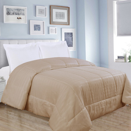 Plumón Liso King Size Beige