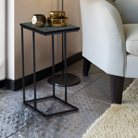 Mesa lateral estilo Marmol negro