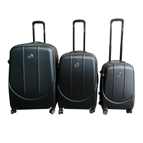 Set De Maletas Rígidas Ebro S-M-L Negro