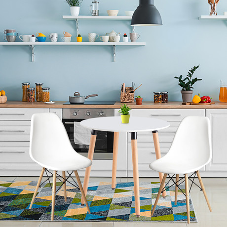Mesa de Comedor Redonda Emily Blanco