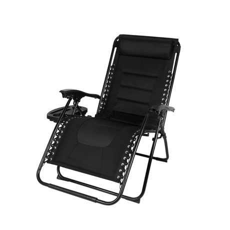 Reposera XL Acolchada Negro
