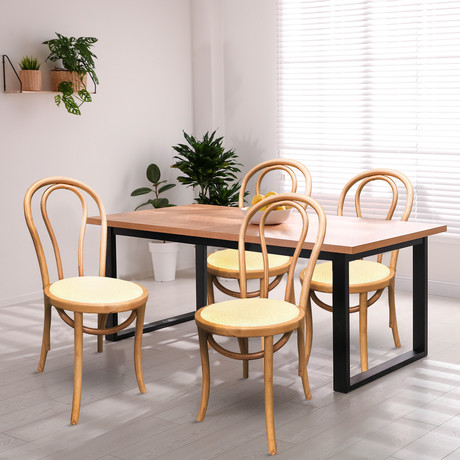 Pack 2 Sillas de Comedor Round Back Cerezo