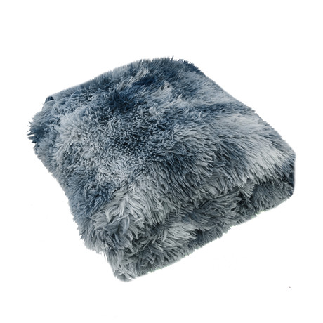 Manta Frazada Sherpa Tye Die Gris