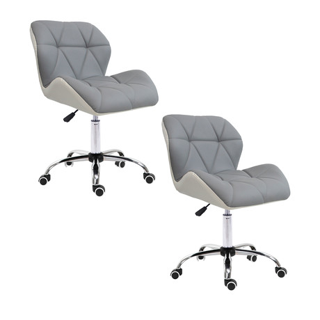 Pack 2 Sillas de Oficina Stela Gris