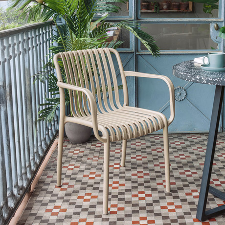 Silla Terraza Plástica Giza Taupe