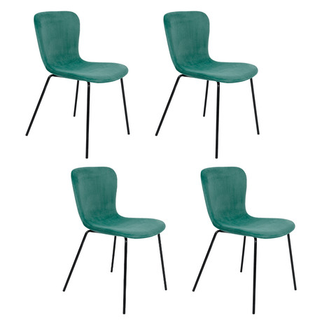 Pack 4 Sillas de Comedor Citrino Verde