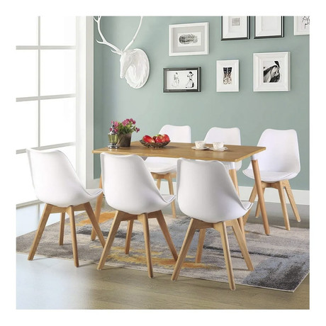 Pack 4 - Silla Tulip Con Cojín - Blanco