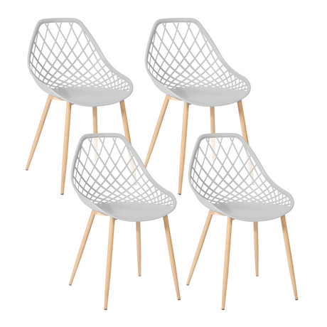 Pack 4 Sillas De Comedor Pp New Blanco