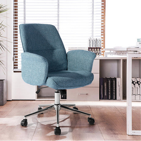 Silla de Escritorio Altura Ajustable Teodora Azul